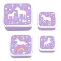 Znüni- und Lunchbox Set Einhorn Traum