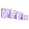 Znüni- und Lunchbox Set Einhorn Traum