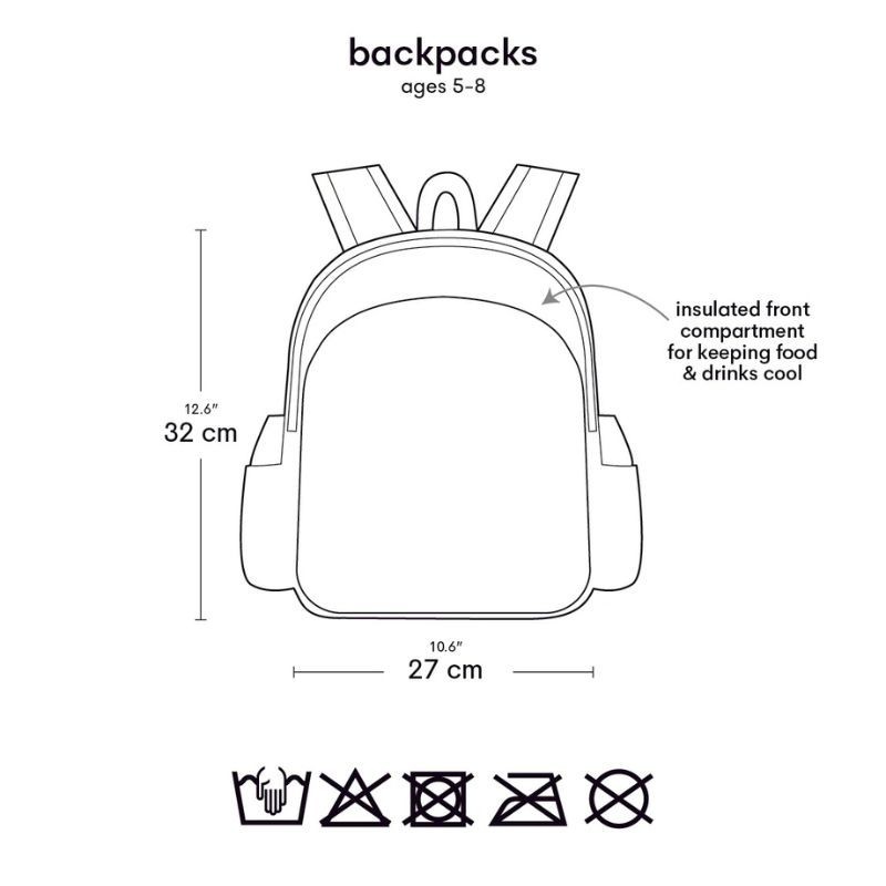 Kinderrucksack Dinosaurier mit Isofach