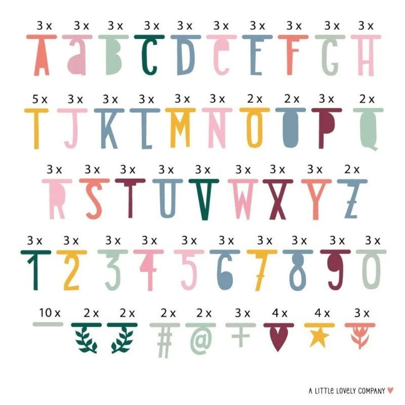 Buchstabengirlande Boho Chic