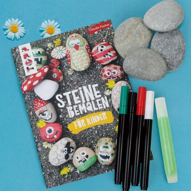 Steine bemalen für Kinder