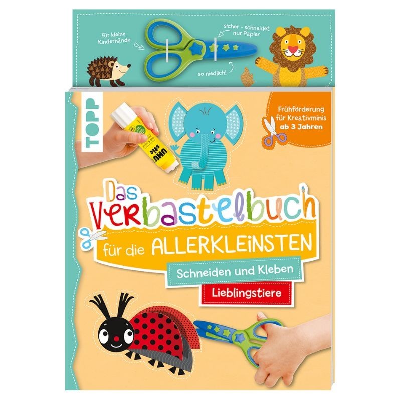 Verbastelbuch Lieblingstiere mit Kinderschere