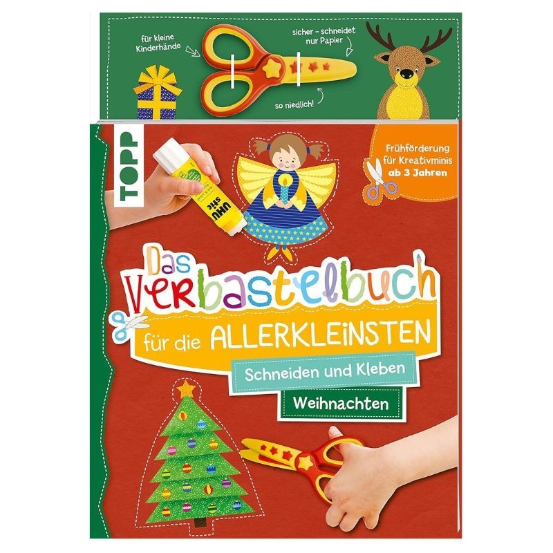 Verbastelbuch Weihnachten mit Kinderschere