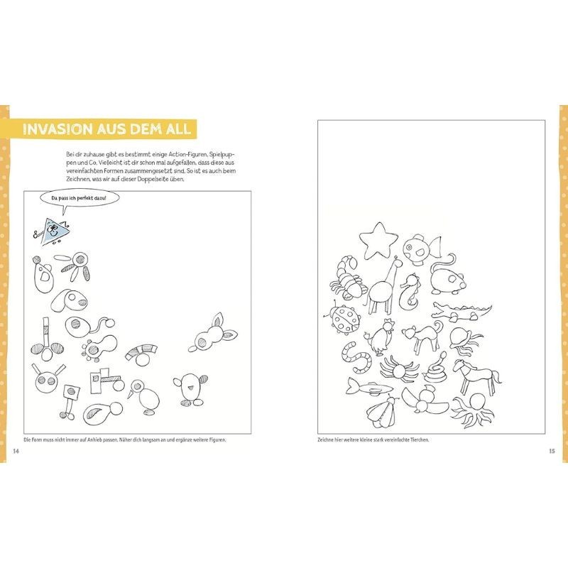 Die Kunst des Zeichnens für Kinder Übungsbuch