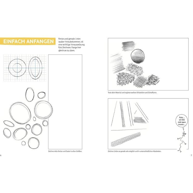 Die Kunst des Zeichnens für Kinder Übungsbuch