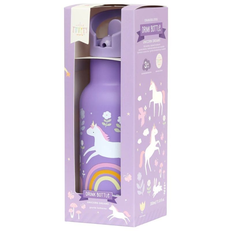 Trinkflasche Edelstahl Einhorn Traum