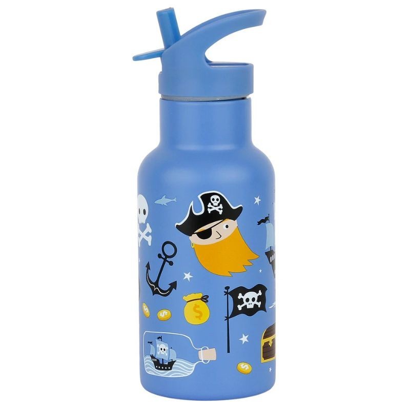 Trinkflasche Edelstahl Piraten