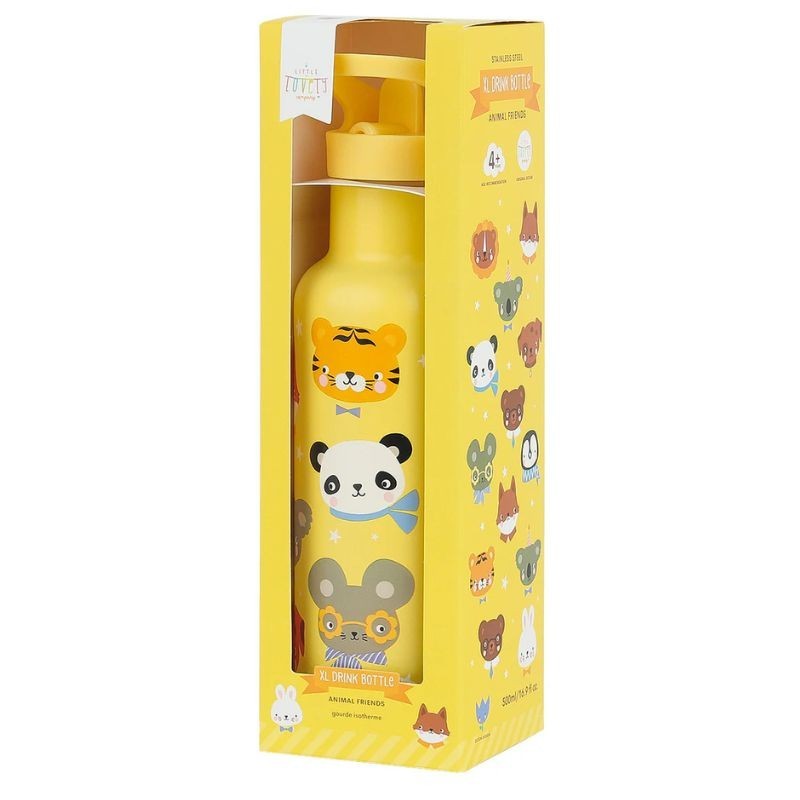 Trinkflasche Edelstahl Animal Friends
