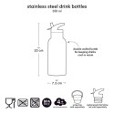 Trinkflasche Edelstahl Animal Friends