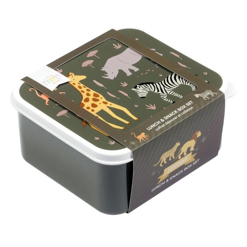 Znünibox Set Savanne grün