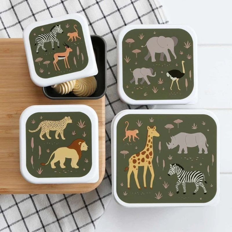 Znünibox Set Savanne grün