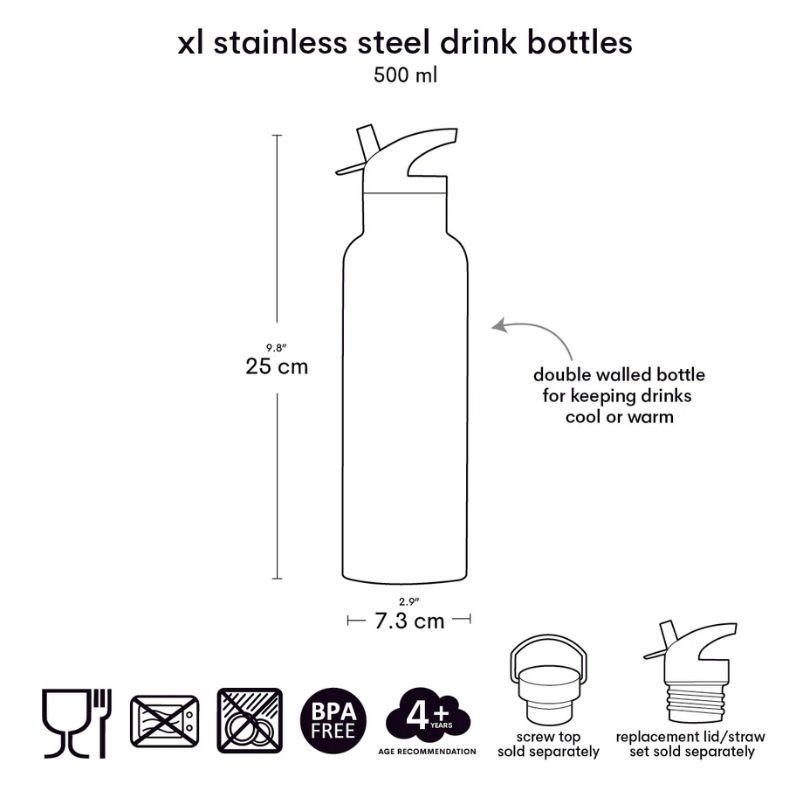 Trinkflasche Edelstahl Galaxy 500ml