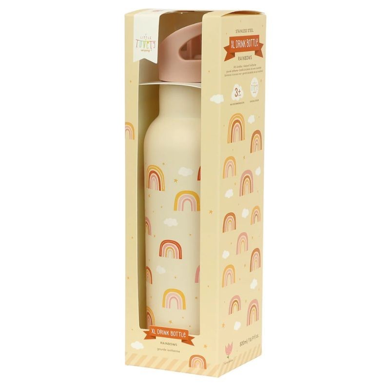 Trinkflasche Edelstahl Regenbogen 500ml