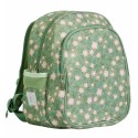 Kinderrucksack Blüten salbeigrün mit Isofach