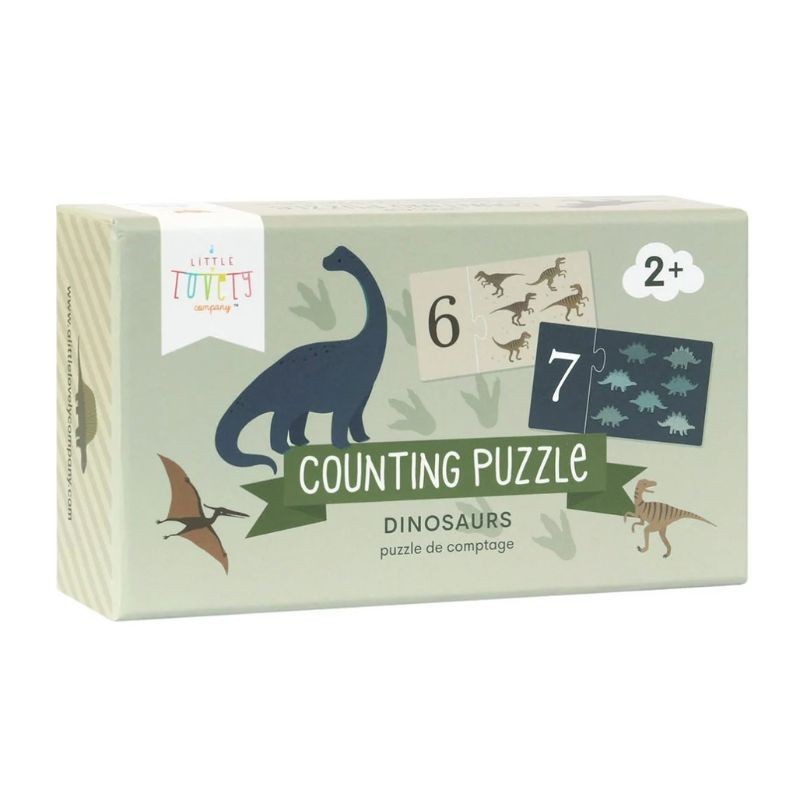 Zahlenpuzzle Dinosaurier