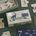 Zahlenpuzzle Dinosaurier