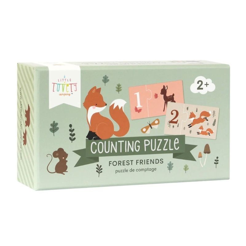 Zahlenpuzzle Waldfreunde