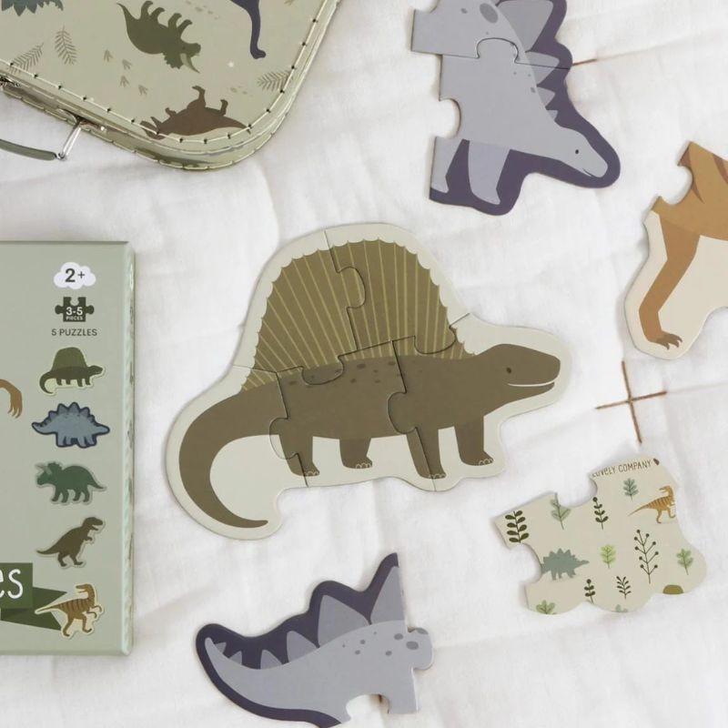 Puzzle Set Dinosaurier