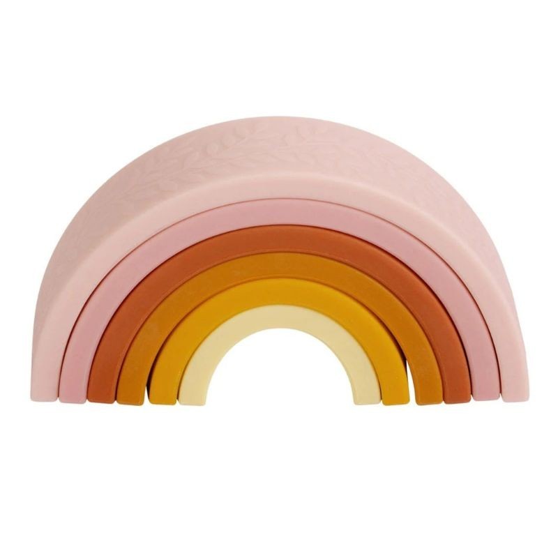Stapelspiel Regenbogen rosa