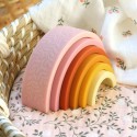 Stapelspiel Regenbogen rosa