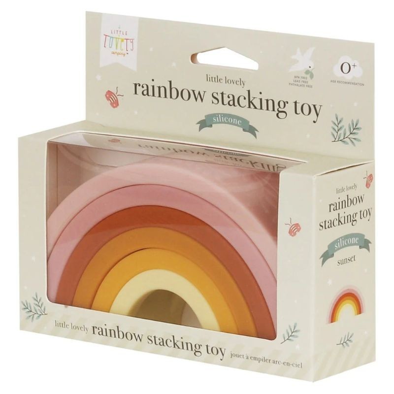 Stapelspiel Regenbogen rosa