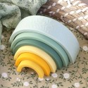 Stapelspiel Regenbogen blau