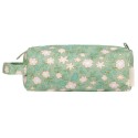 Etui Federmäppchen Blüten salbeigrün