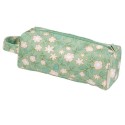 Etui Federmäppchen Blüten salbeigrün