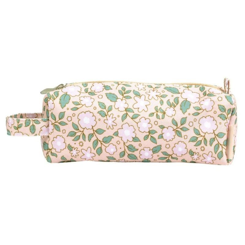 Etui Federmäppchen Blüten rosa
