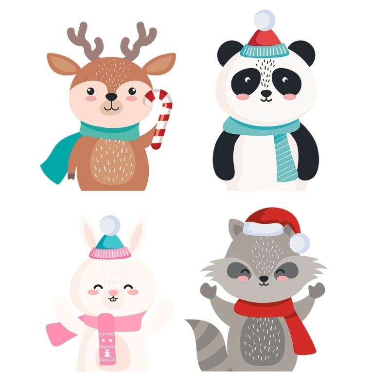 Adventskalender basteln Winter Friends