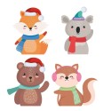 Adventskalender basteln Winter Friends