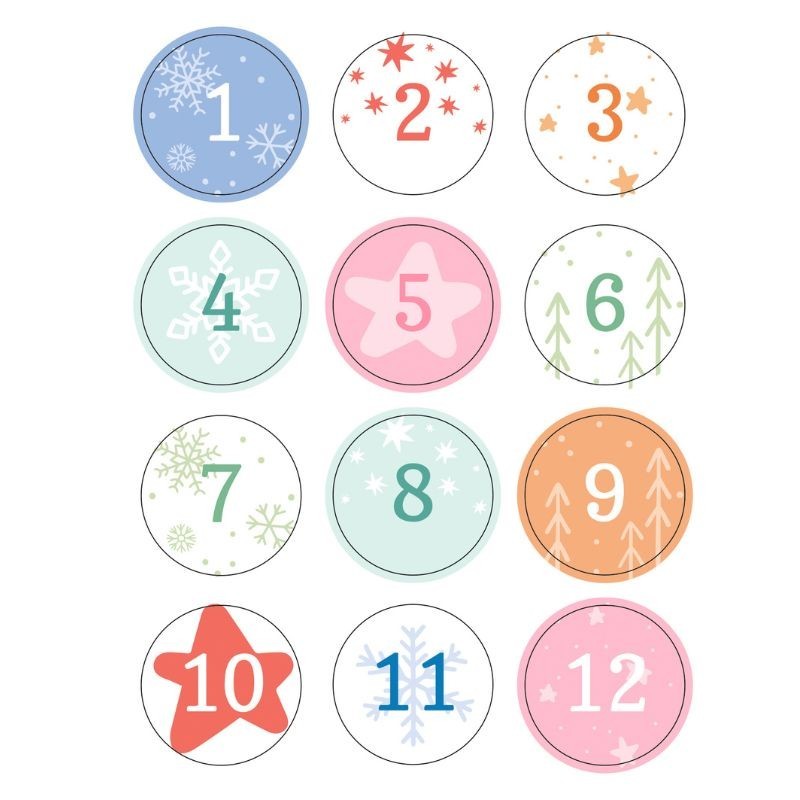 Adventskalender basteln Winter Friends