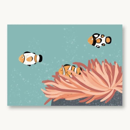 Postkarte Clownfisch