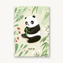 Postkarte Thank you Panda
