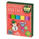 Kunterbuntes Knetset Glow in the dark