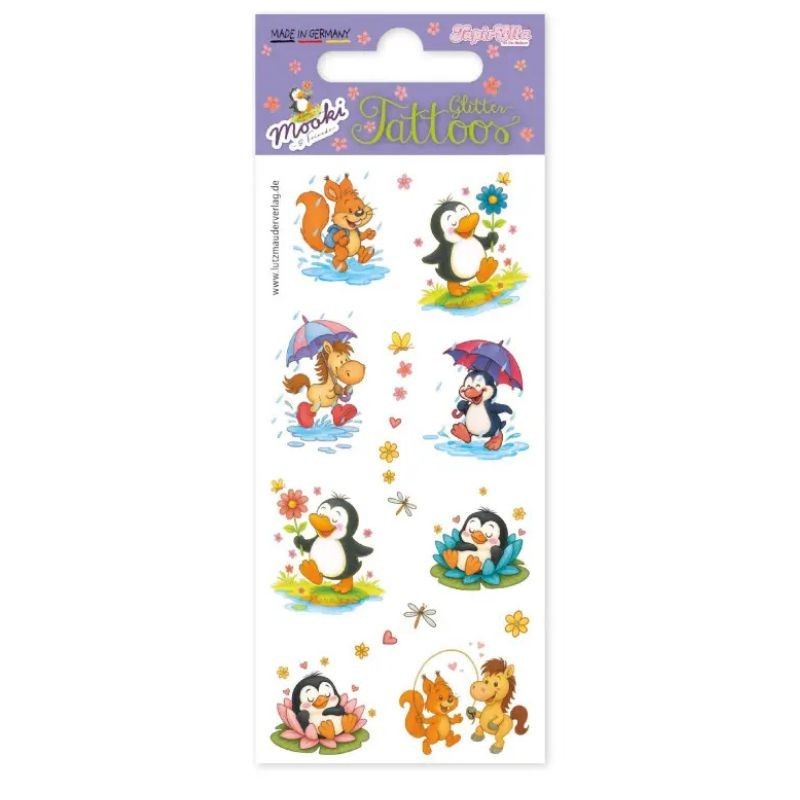Kindertattoo Glitter Mooki & Friends