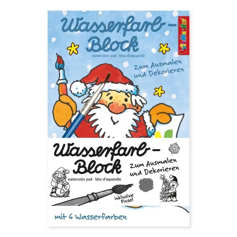 Wasserfarbblock Weihnachten