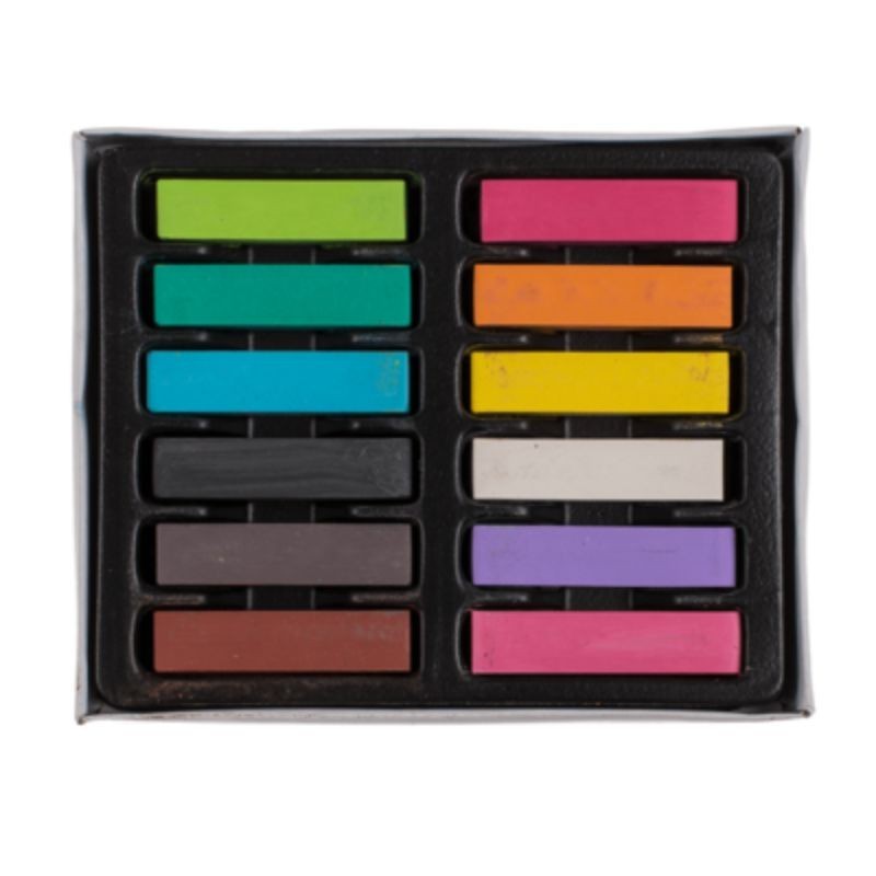 Haarkreide Set mit 12 Farben