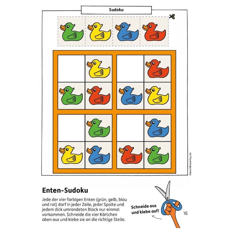 Kindergartenblock Kombinieren, rätseln, Fehler finden