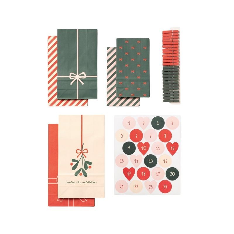 Adventskalender zum Befüllen Bowtiful Christmas