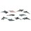 Delfine - Set mit 10 kleinen handbemalten Figuren
