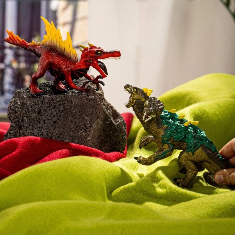 Schleich Eldrador Feuersaurier vs. Dschungelechse