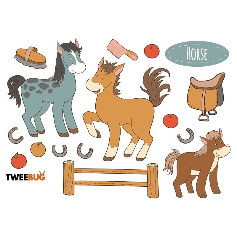 Wasserfeste Sticker Pferde von Tweebug