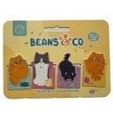 Magnetlesezeichen Katzen Beans & Co.