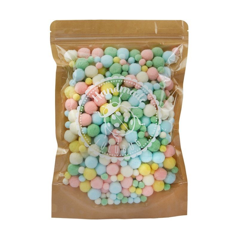 Pompon Set pastell