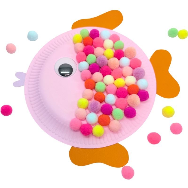 Pompon Set pastell