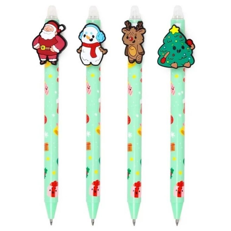 Gelstift radierbar 4er Set Weihnachten
