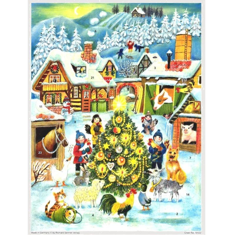 Adventskalender Weihnachten auf dem Bauernhof