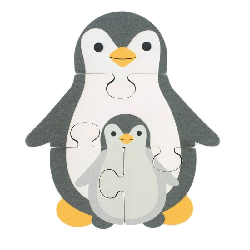 Puzzle Pinguin aus Holz