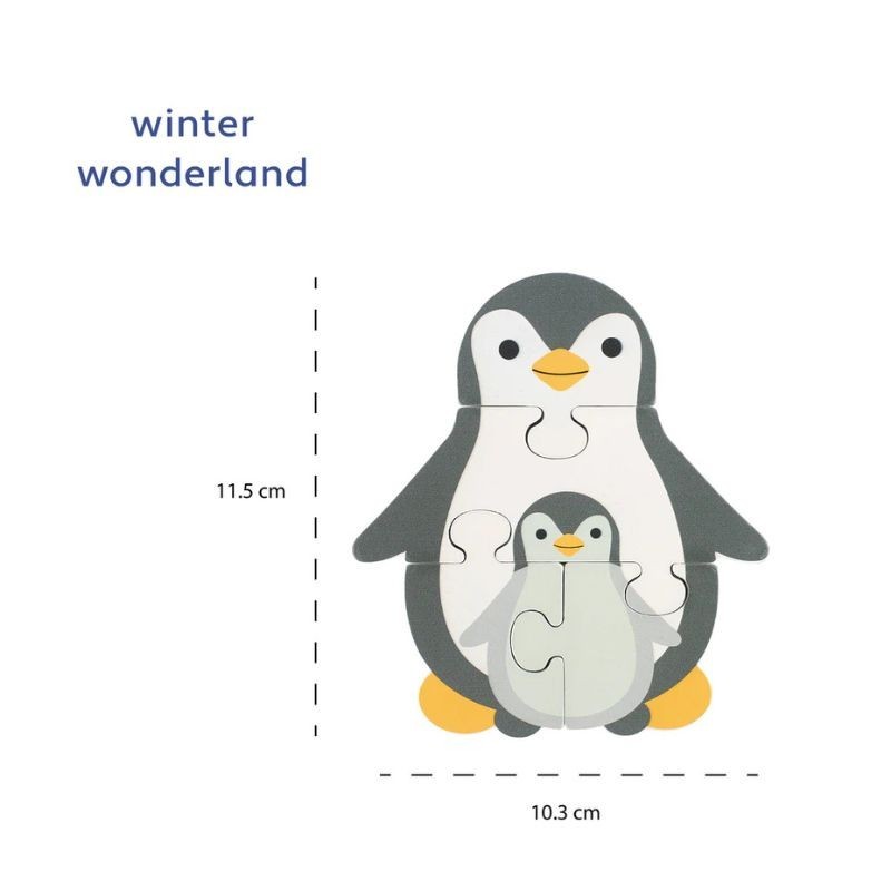 Puzzle Pinguin aus Holz